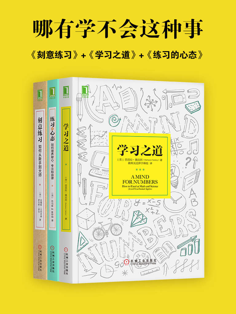 个人提升★《哪有学不会这种事》刻意练习+学习之道+练习的心态(套装共3册)