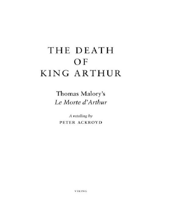 The Death of King Arthur