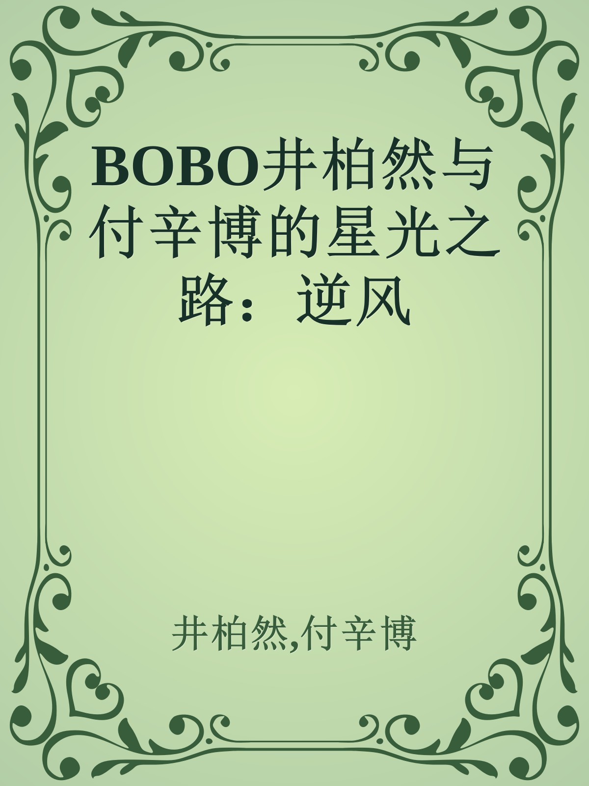 BOBO井柏然与付辛博的星光之路：逆风