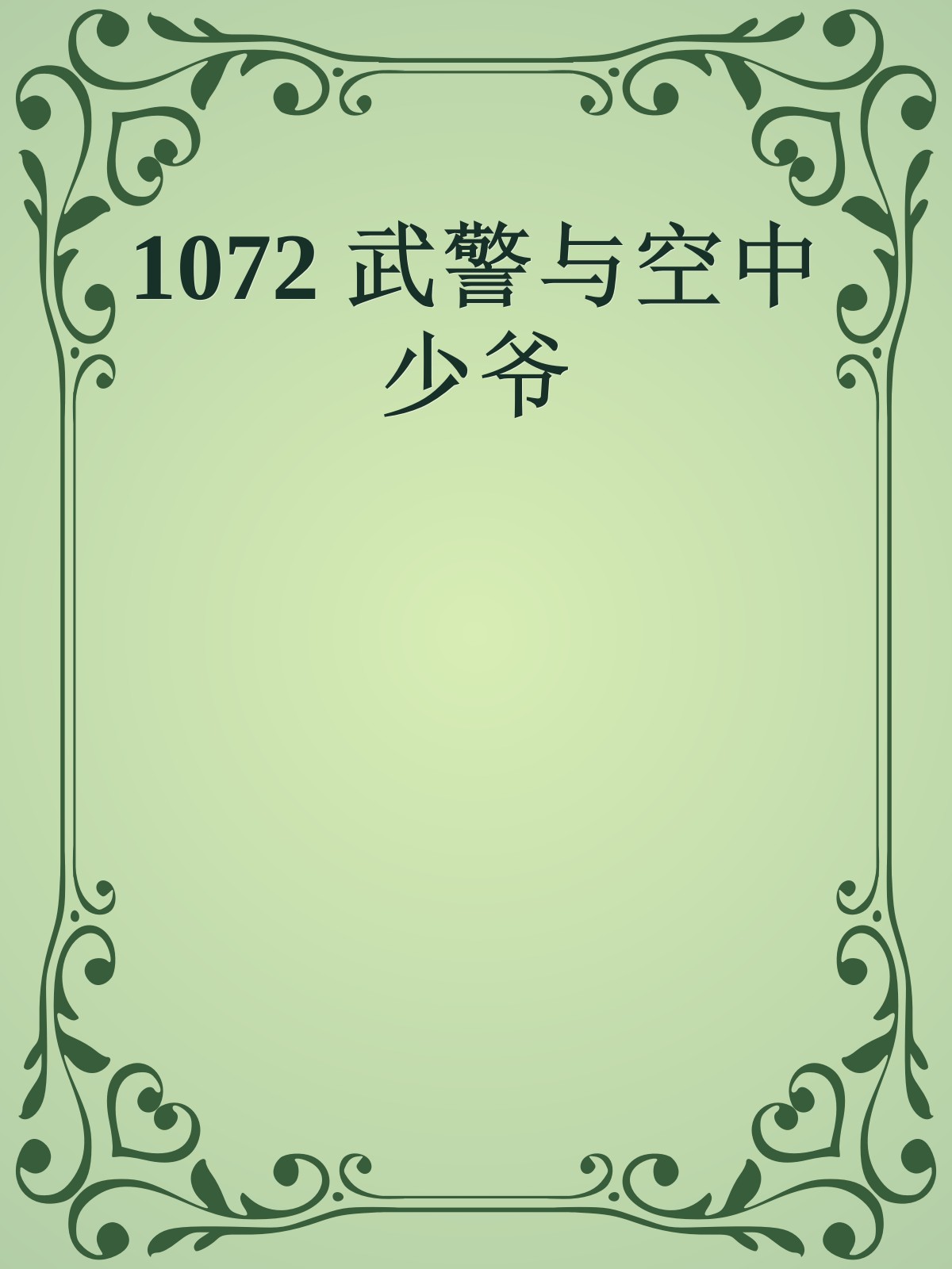 1072 武警与空中少爷