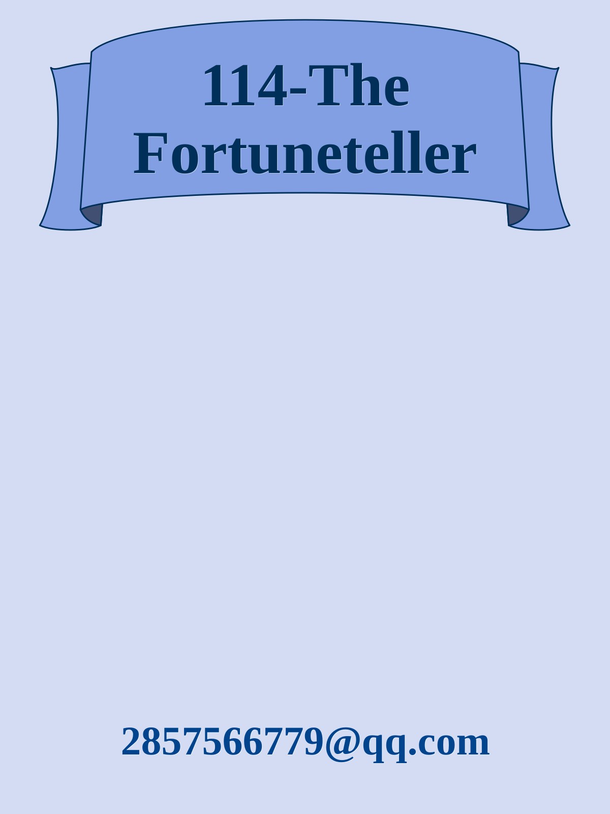 114-The Fortuneteller