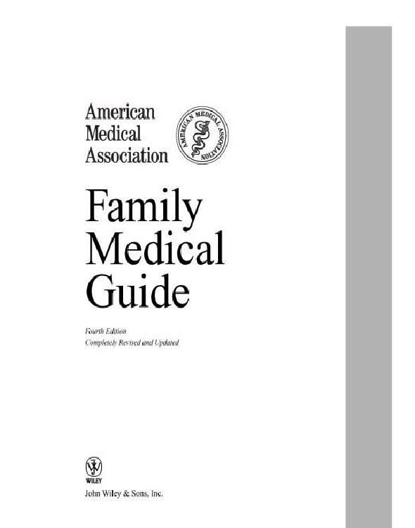 American Medical Association Family Medical Guide